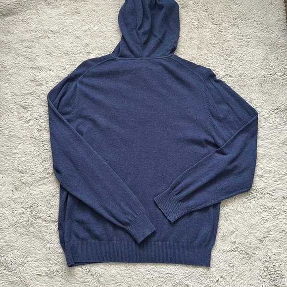 Weatherproof Vintage Men’s Navy Blue Hooded Sweater size L - Picture 5 of 6